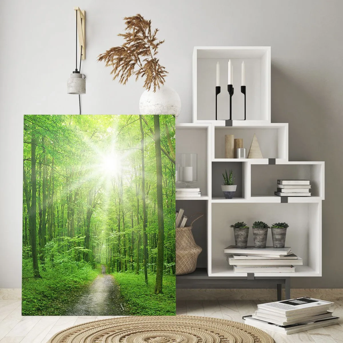 Tablou pe sticlă - Catedrala verde - 50x70 cm