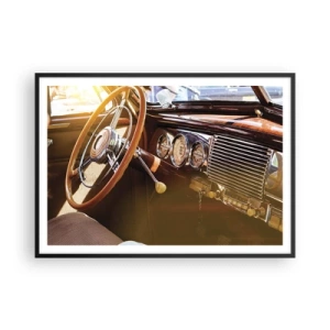 Poster în ramă neagră - O adiere de lux din trecut - 100x70 cm