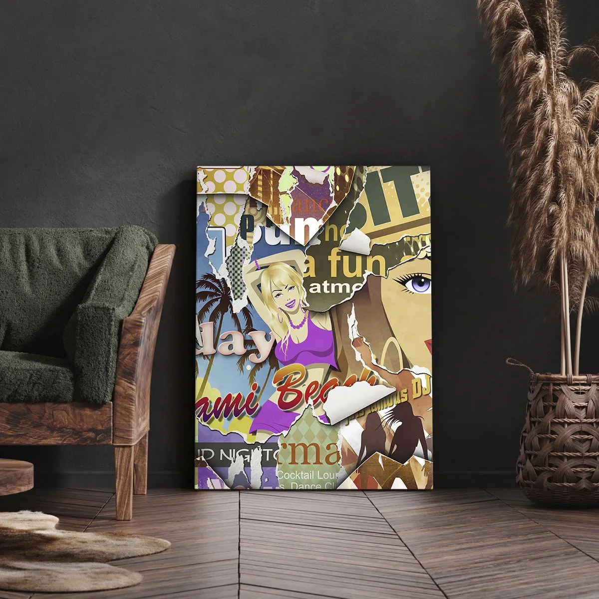 Tablou pe pânză - Flashback-uri de vacanță - 55x100 cm