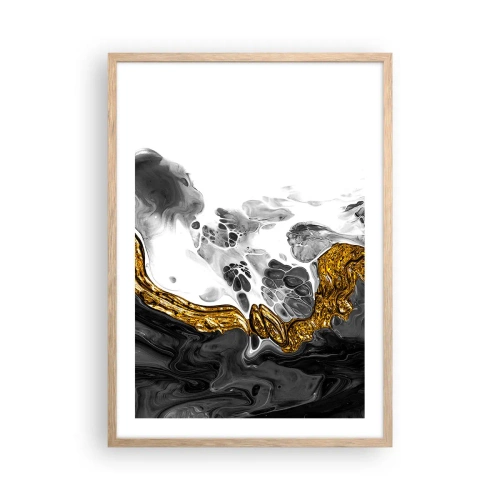 Poster în ramă de stejar deschis - Compoziție organică - 50x70 cm