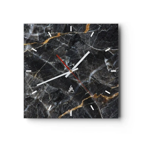 Ceas de perete - Ceas pe sticlă - Viața interioară a unei pietre - 30x30 cm
