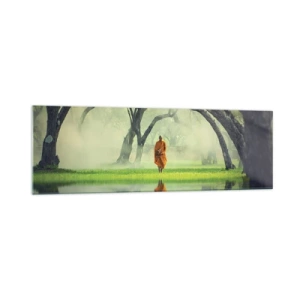 Tablou pe sticlă - Pe drumul spre iluminare - 160x50 cm
