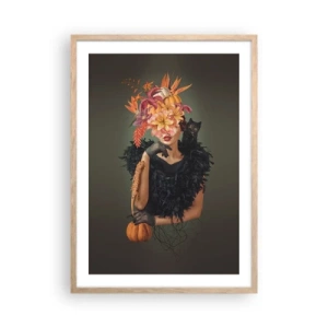 Poster în ramă de stejar deschis - Magia vrăjitoarei - 50x70 cm