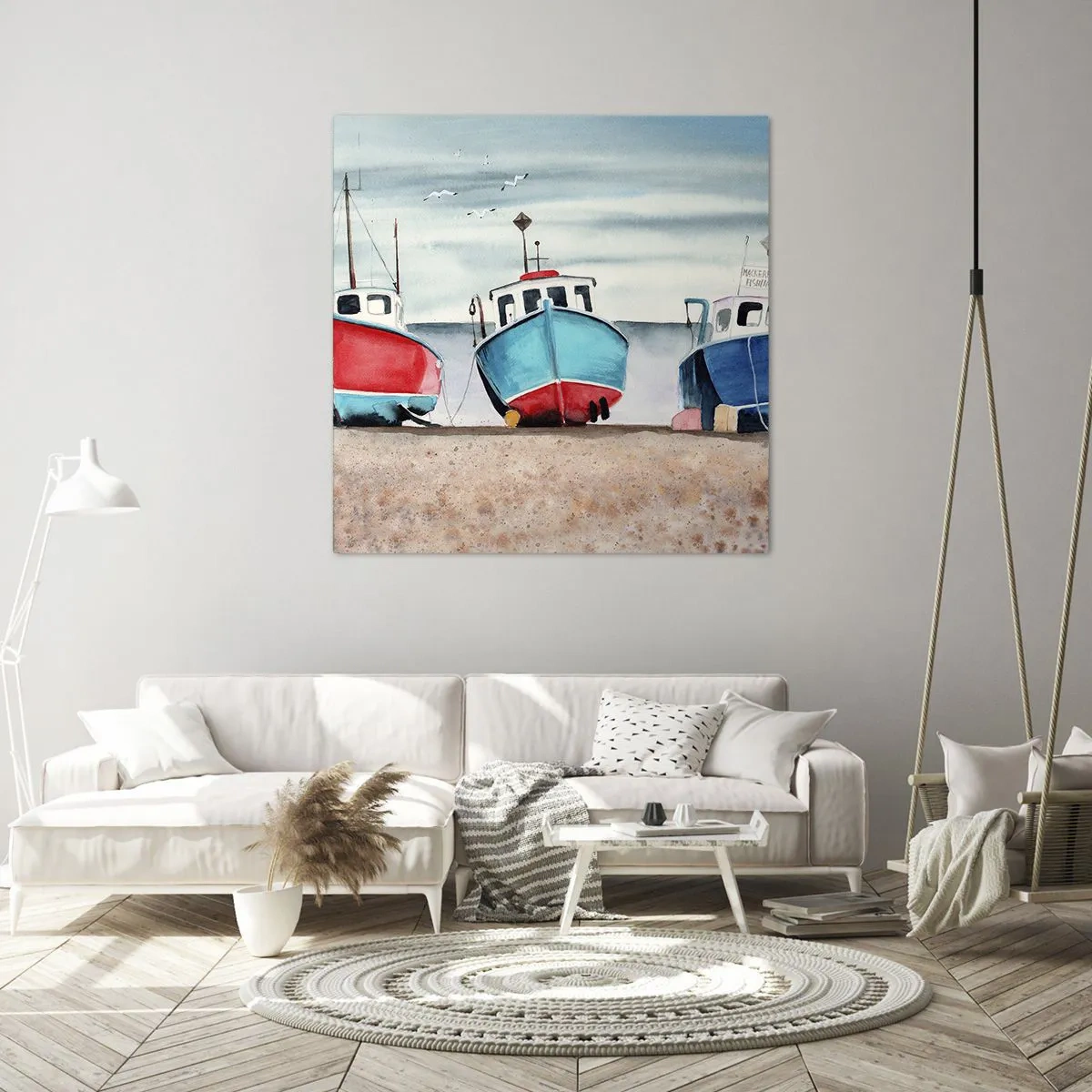 Tablou pe pânză - Gata pentru pescuit - 60x60 cm