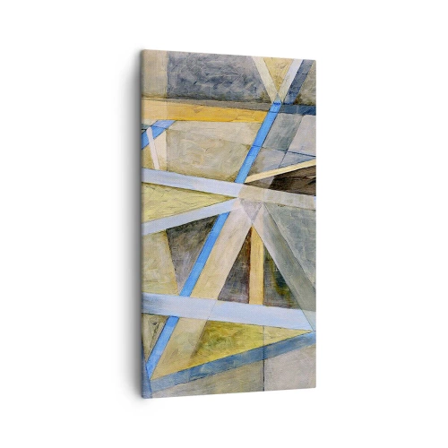 Tablou pe pânză - Drept sau de-a curmezișul? - 45x80 cm