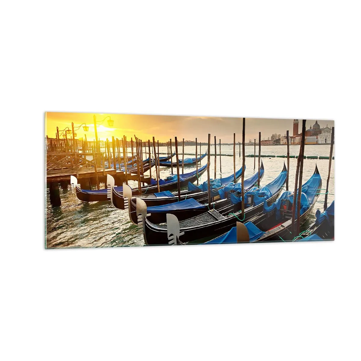 Tablou pe sticlă - Înainte de a începe agitația - 100x40 cm