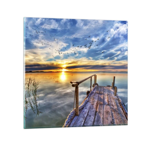 Tablou pe sticlă - Vântul se odihnește - 70x70 cm