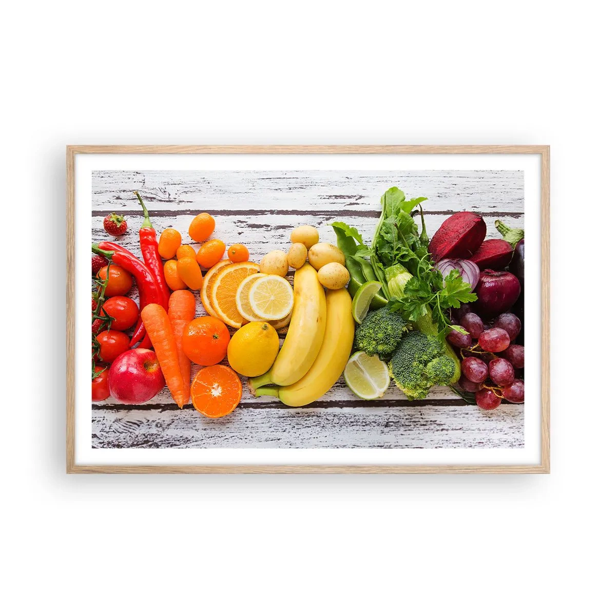 Poster în ramă de stejar deschis - Nu este de ajuns? - 91x61 cm