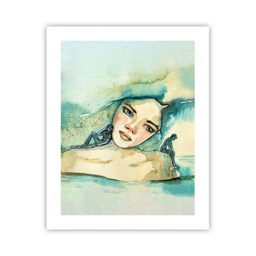 Poster - Am I blue? - 40x50 cm