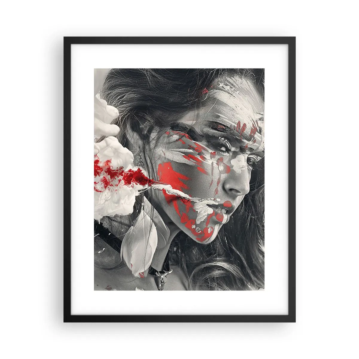 Poster în ramă neagră - În aburul absurdului - 40x50 cm