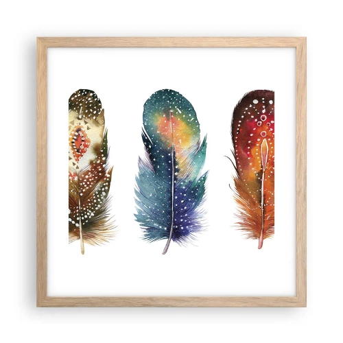 Poster în ramă de stejar deschis - Ritualuri, rituri, mistere - 40x40 cm