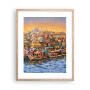 Poster în ramă de stejar deschis - O poveste din Istanbul - 40x50 cm