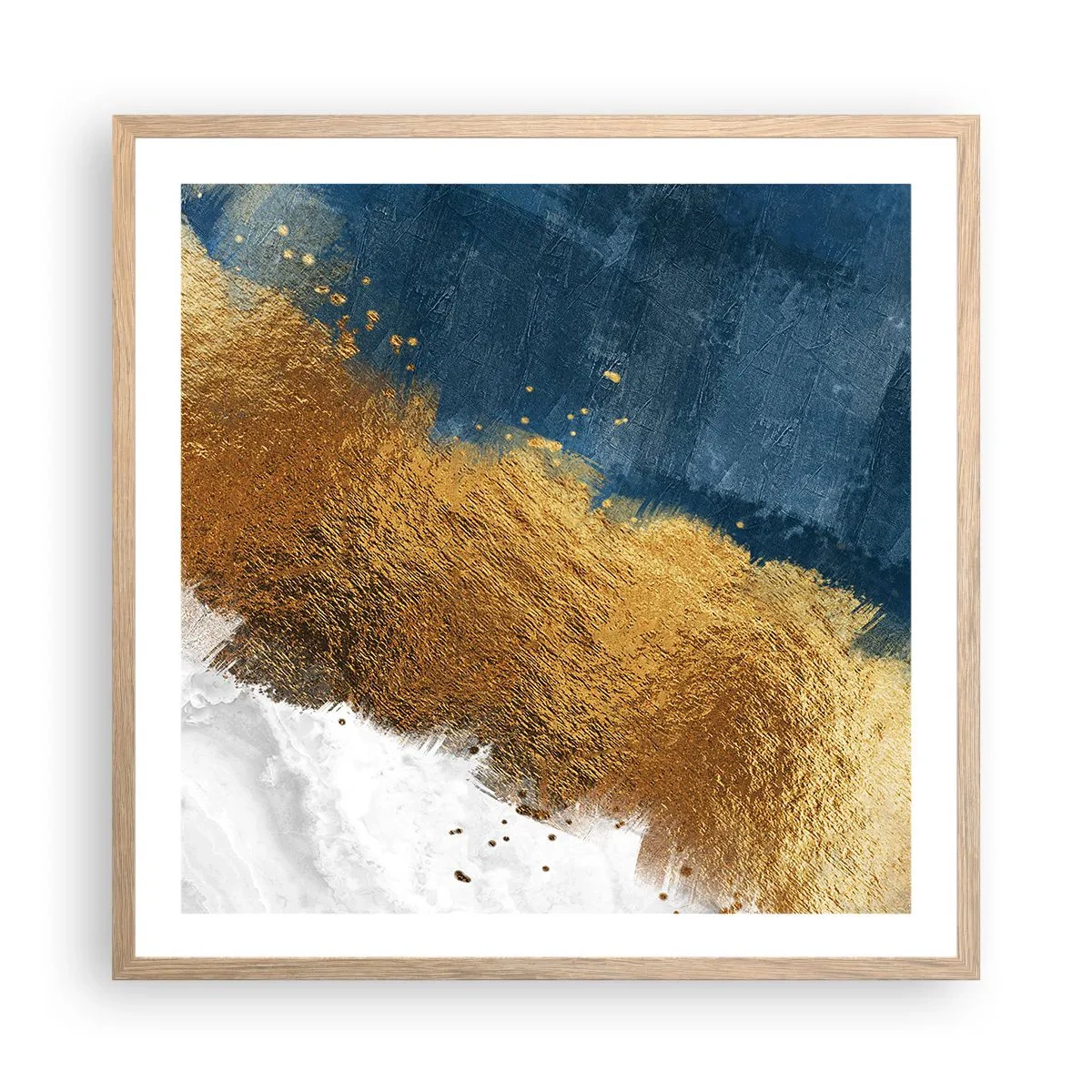Poster în ramă de stejar deschis - Culorile verii - 60x60 cm