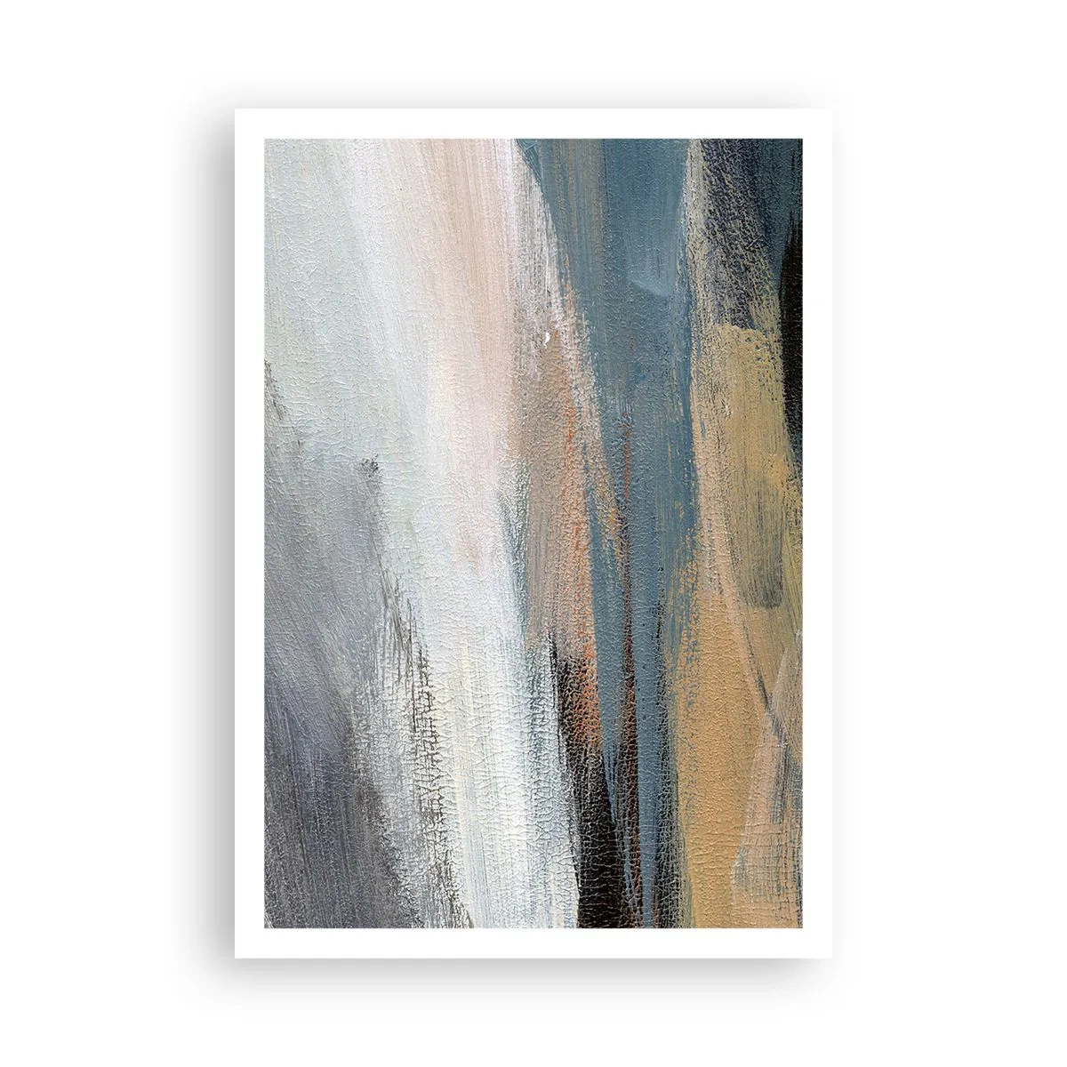 Poster - Abstracție: peisaj nordic - 70x100 cm