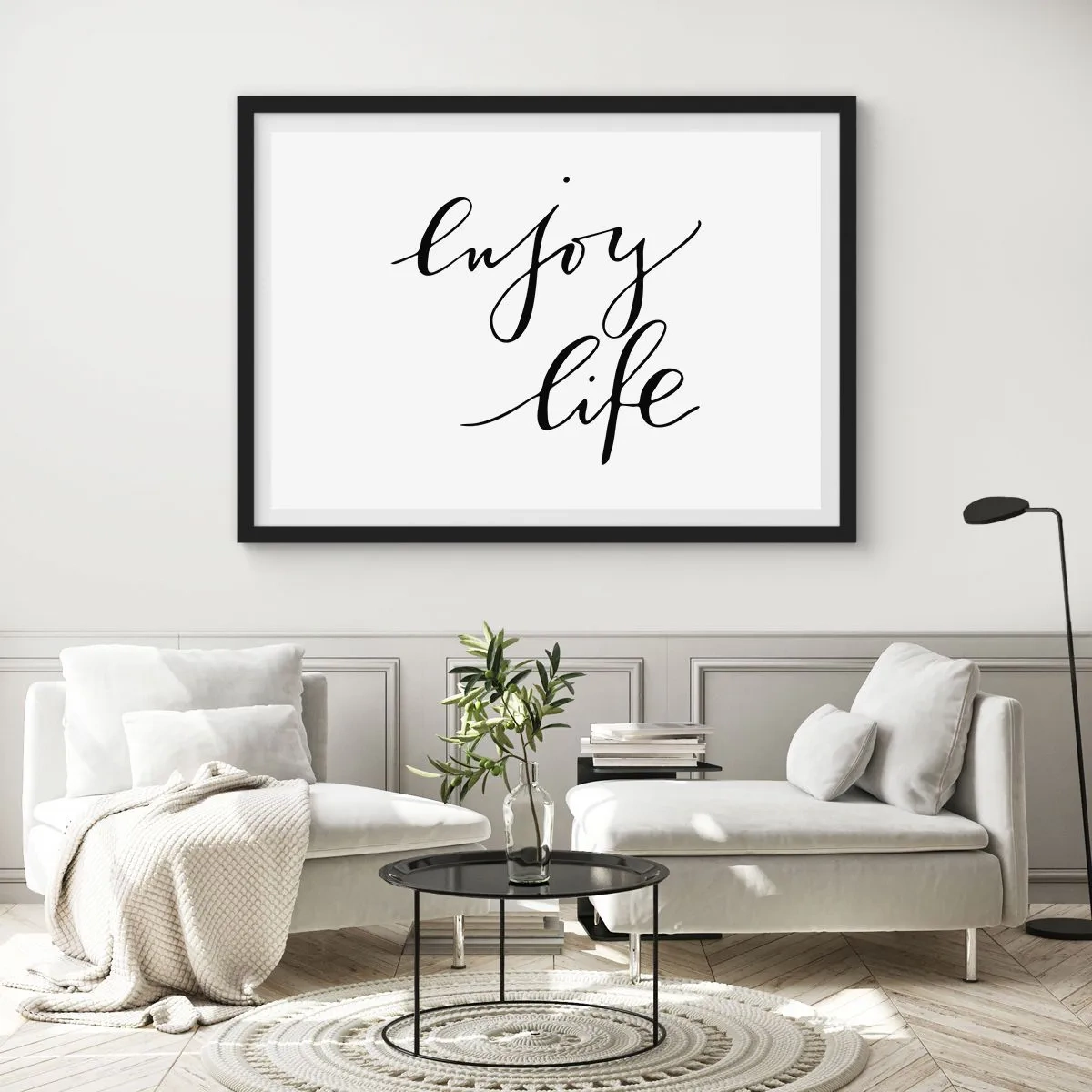 Poster în ramă neagră - Nimic de adăugat... - 70x50 cm
