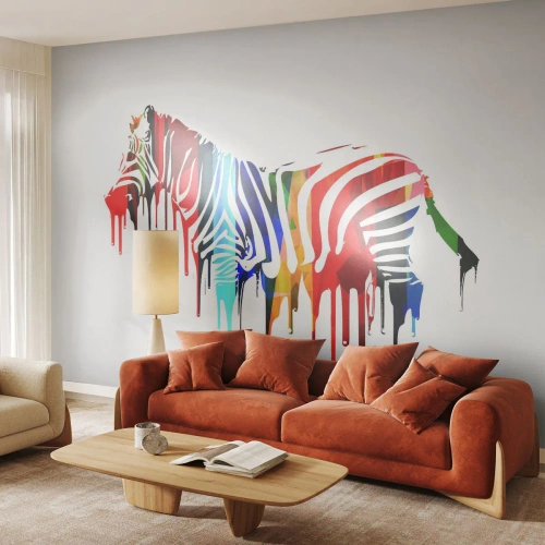 Tapet Autoadeziv Deluxe Sticker - Nu doar alb și negru - Abstracția, Coaste, Grafică - 250x175 cm