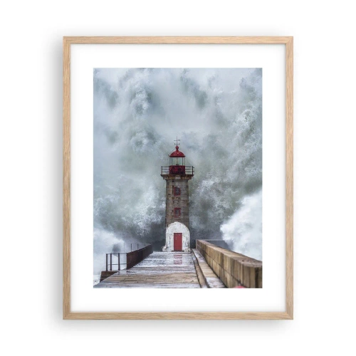 Poster în ramă de stejar deschis - Zgomotul apelor, sunetul vântului - 40x50 cm