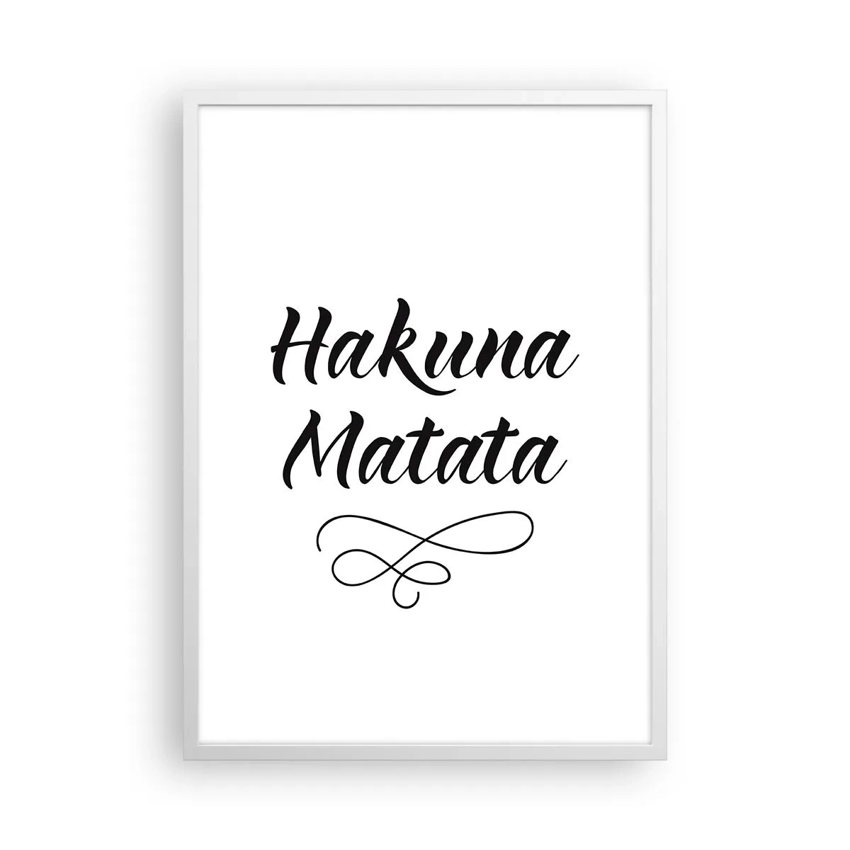 Poster în ramă albă - Cel mai bun sfat - 50x70 cm