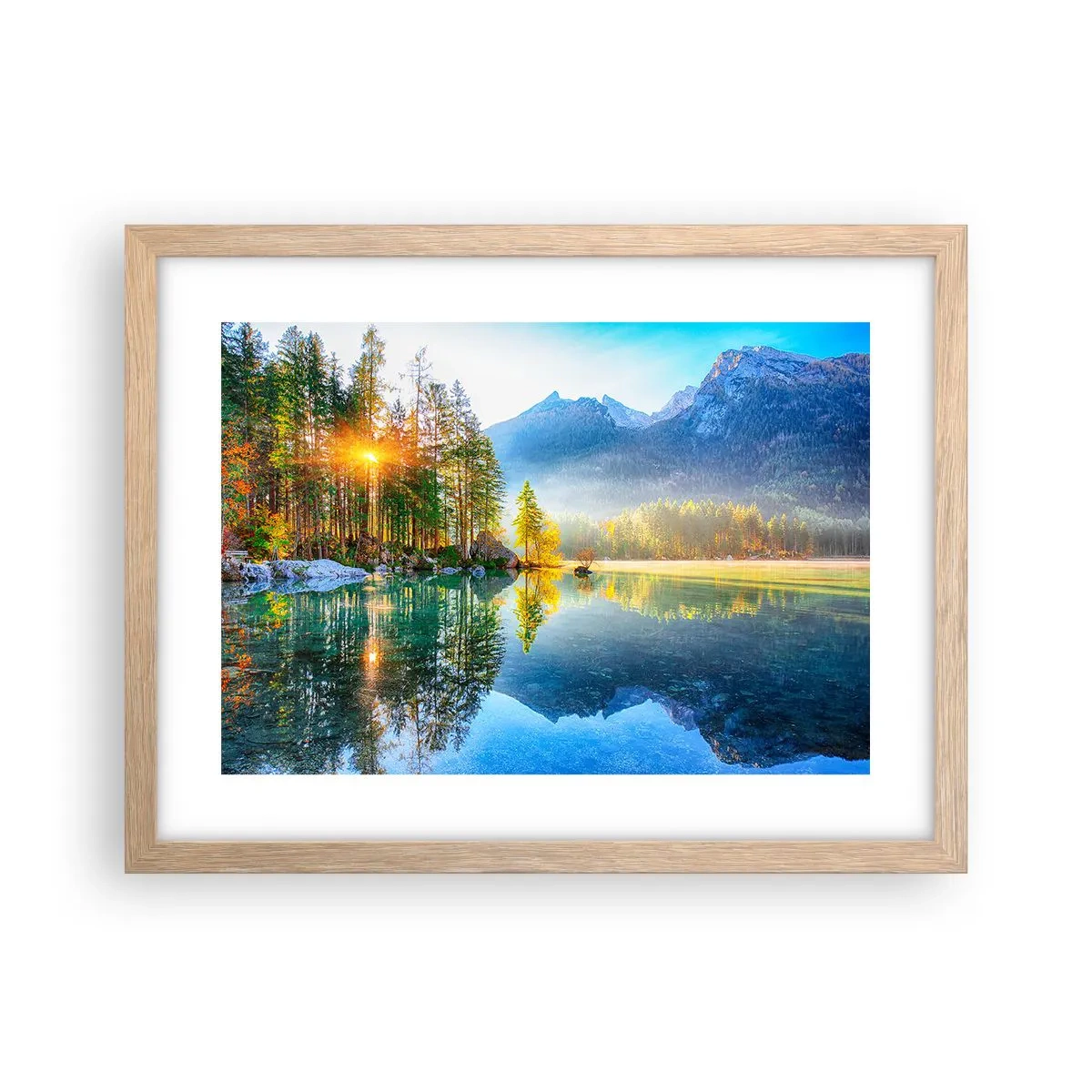 Poster în ramă de stejar deschis - Maiestate și dulceață - 40x30 cm