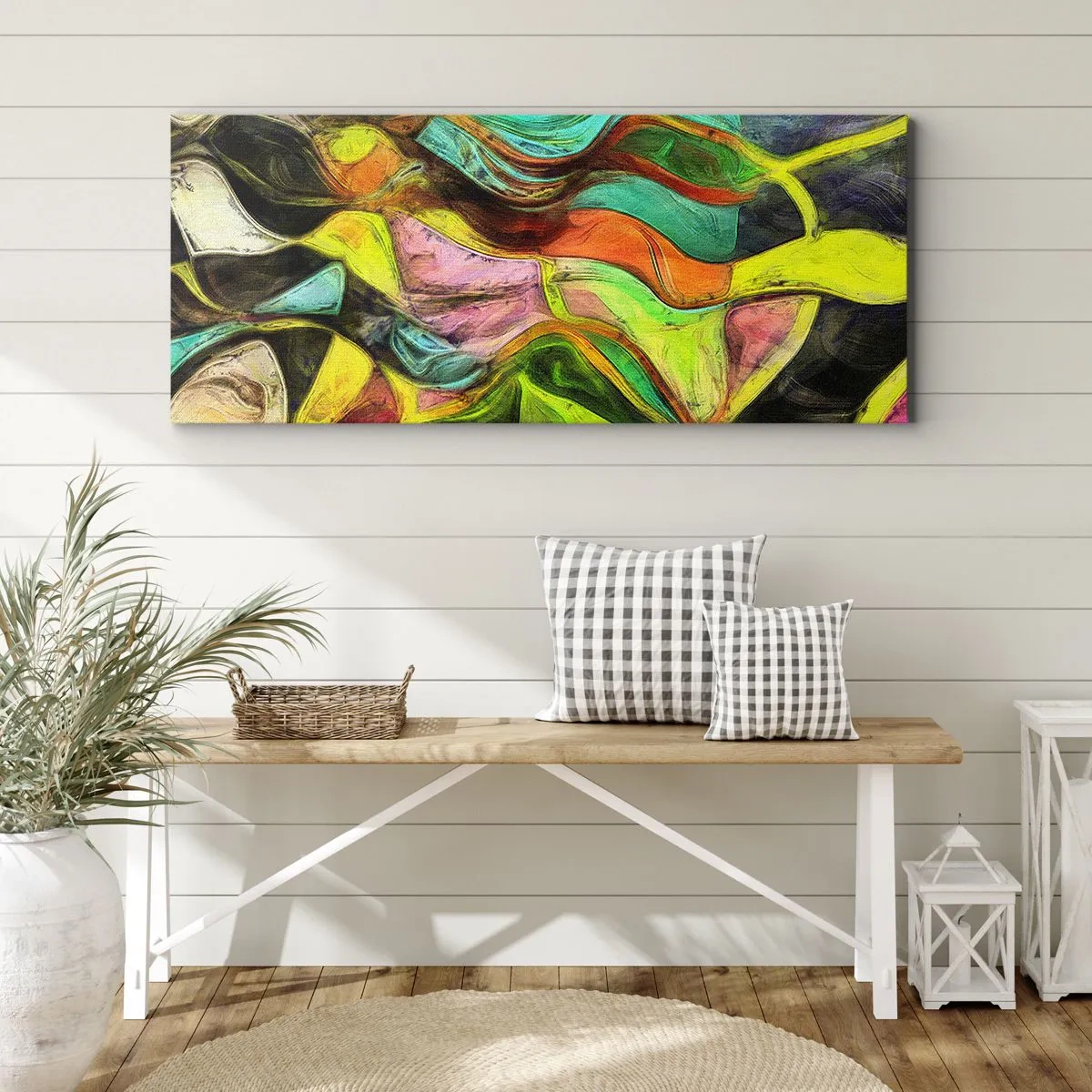 Tablou pe pânză - Mișcarea este viață - 140x50 cm