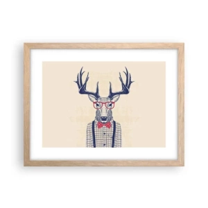 Poster în ramă de stejar deschis - O extravaganță jucăușă - 40x30 cm