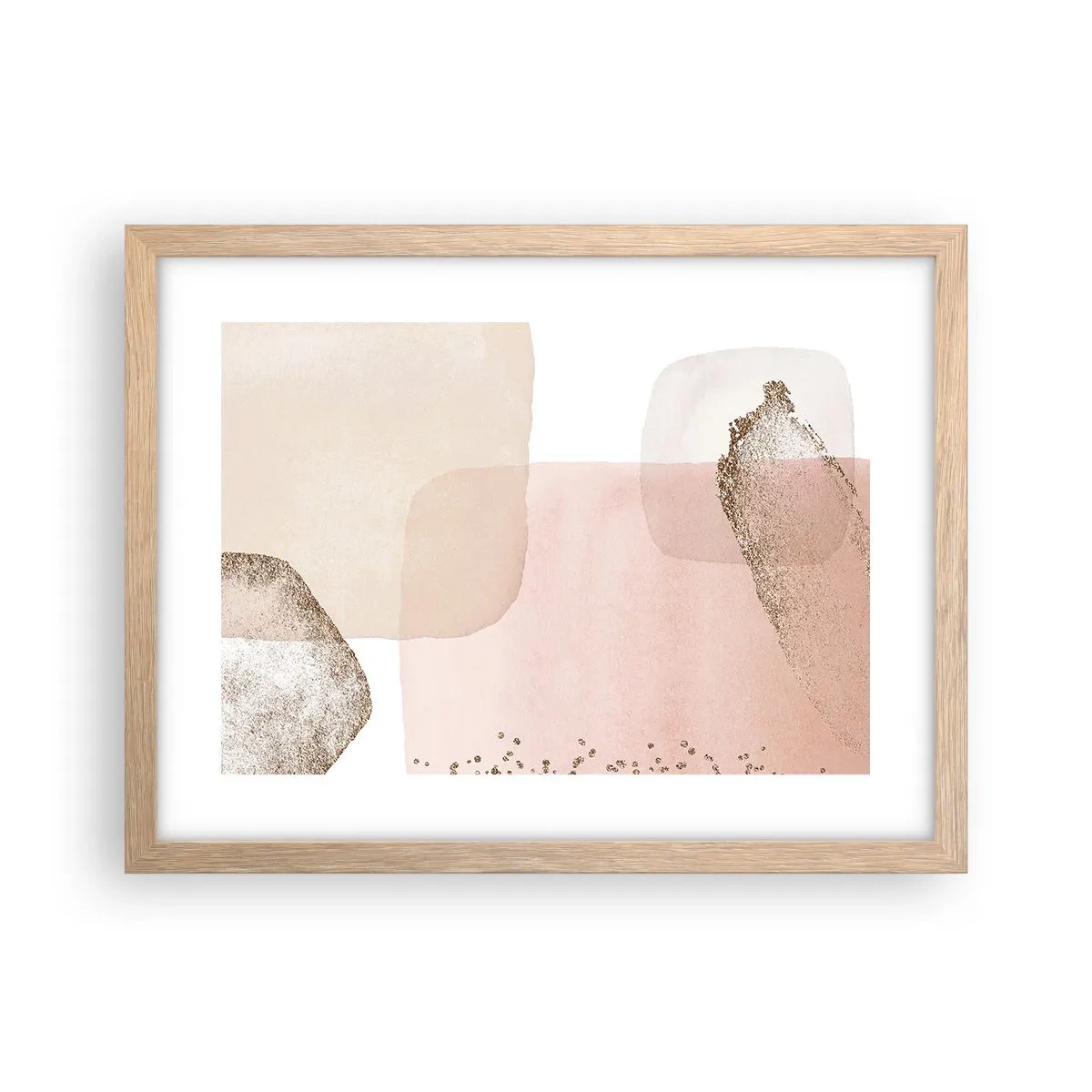 Poster în ramă de stejar deschis - O privire prin culoare - 40x30 cm