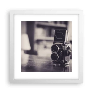 Poster în ramă albă - Magia fotografiei vechi - 30x30 cm