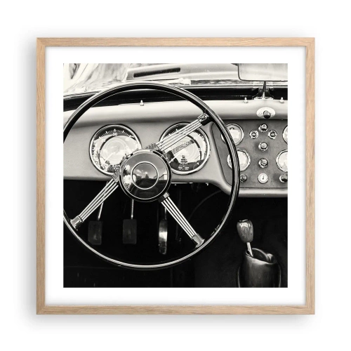Poster în ramă de stejar deschis - Visul unui colecționar - 50x50 cm