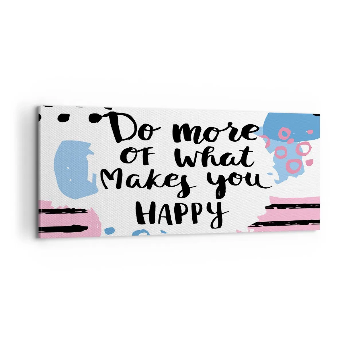 Tablou pe pânză - Cum să fii fericit - 100x40 cm