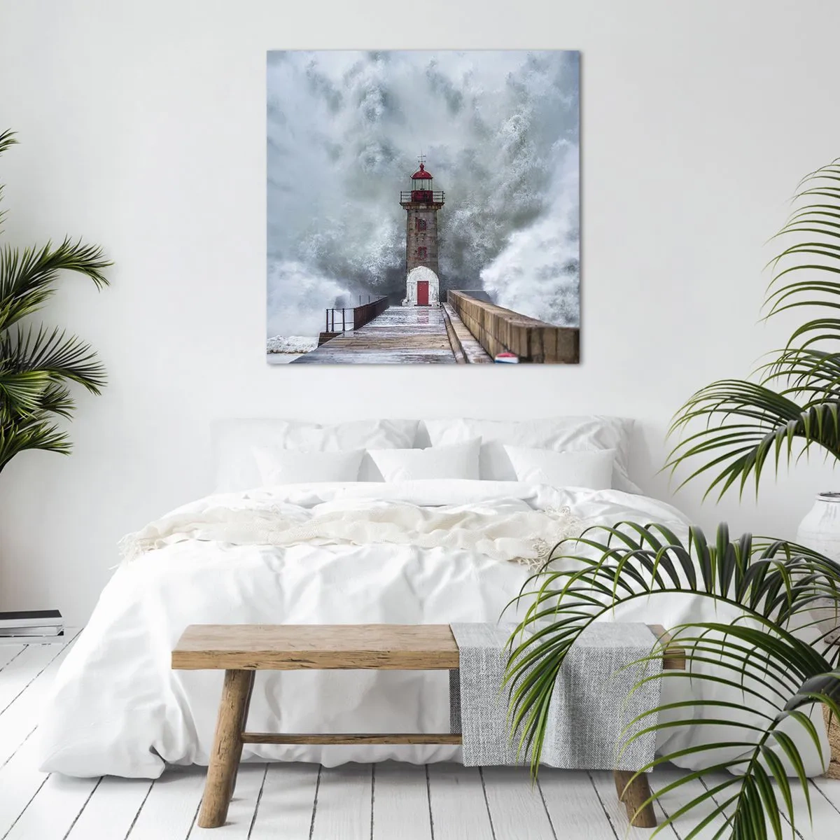 Tablou pe pânză - Zgomotul apelor, sunetul vântului - 60x60 cm