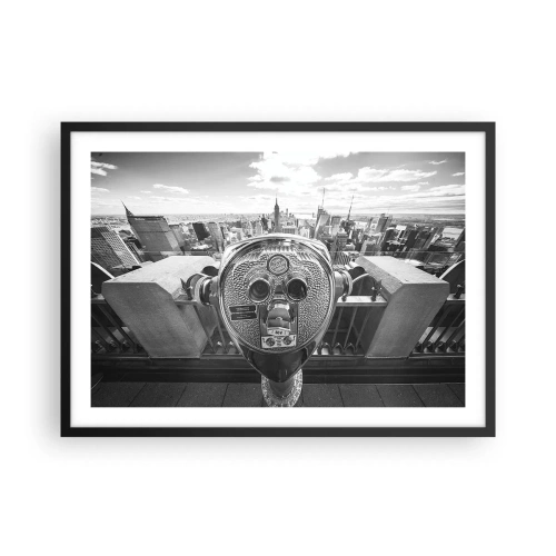 Poster în ramă neagră - Orașul de deasupra orașelor - 70x50 cm