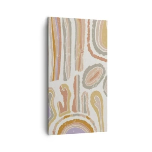 Tablou pe pânză - Secțiuni colorate - 45x80 cm