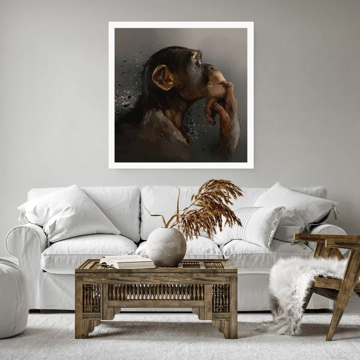 Poster - Cu siguranță, gânditorul - 60x60 cm