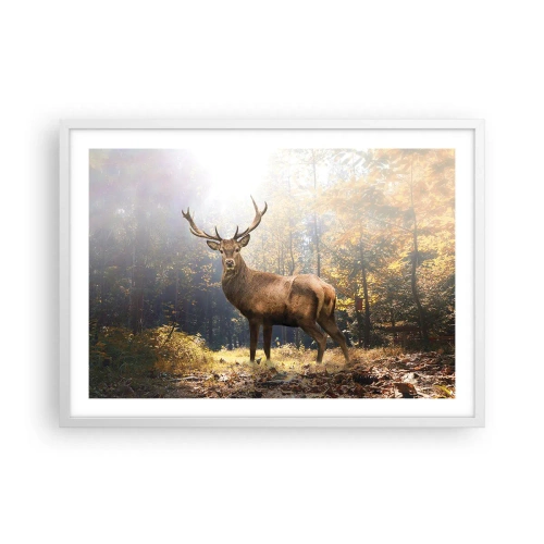 Poster în ramă albă - Măreție calmă - 70x50 cm