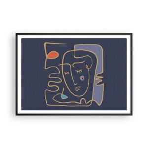 Poster în ramă neagră - În reverie - 100x70 cm