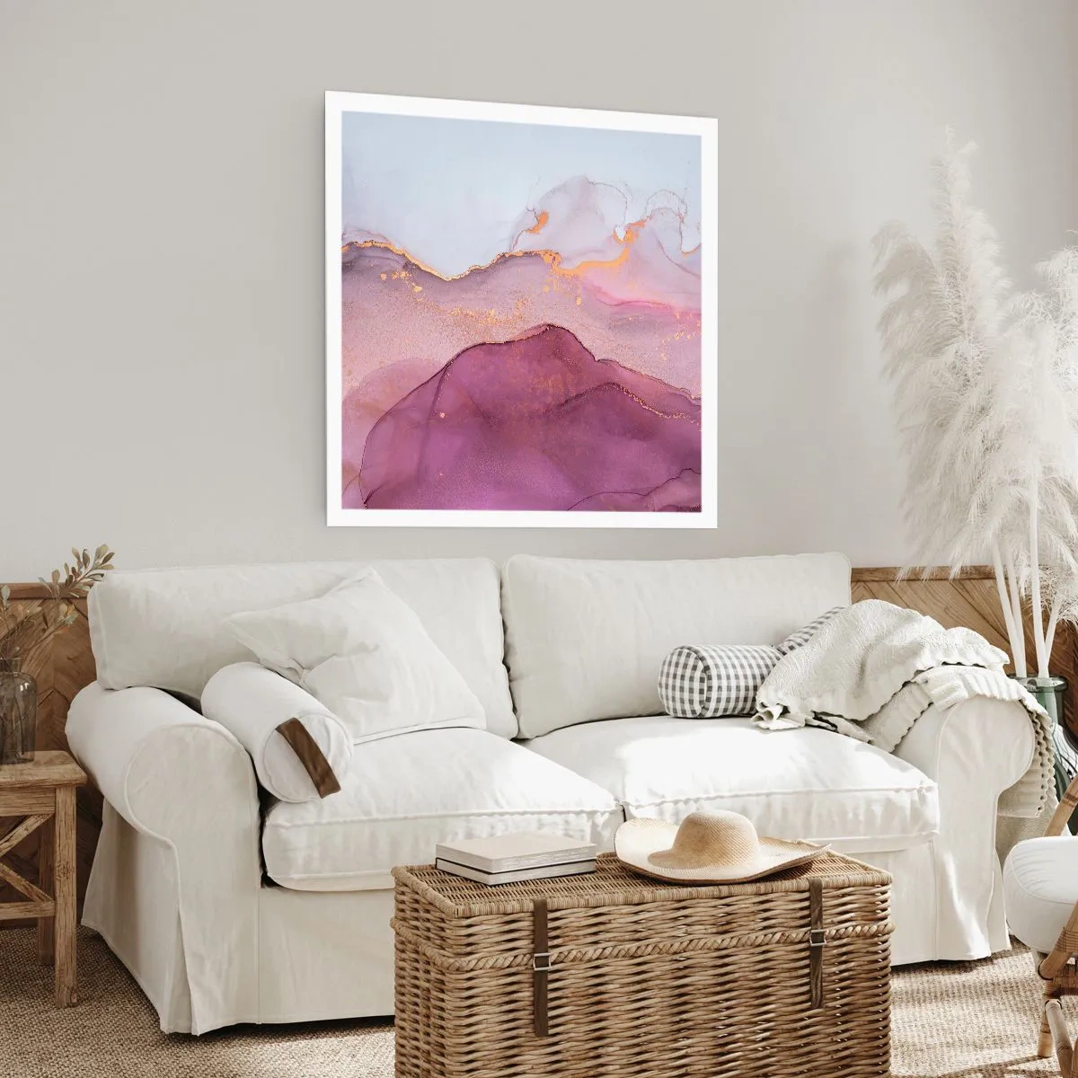 Poster - Valuri de liliac și violet - 30x30 cm