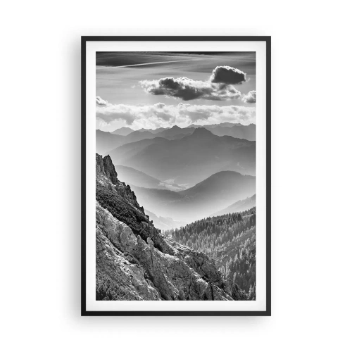 Poster în ramă neagră - Dincolo de orizont - 61x91 cm