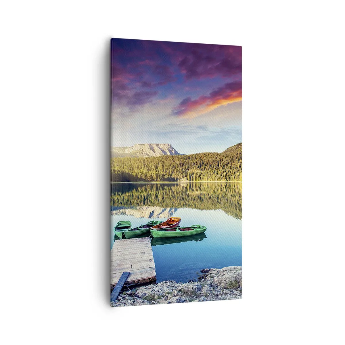 Tablou pe pânză - Spre o apă netedă ca o oglindă - 55x100 cm