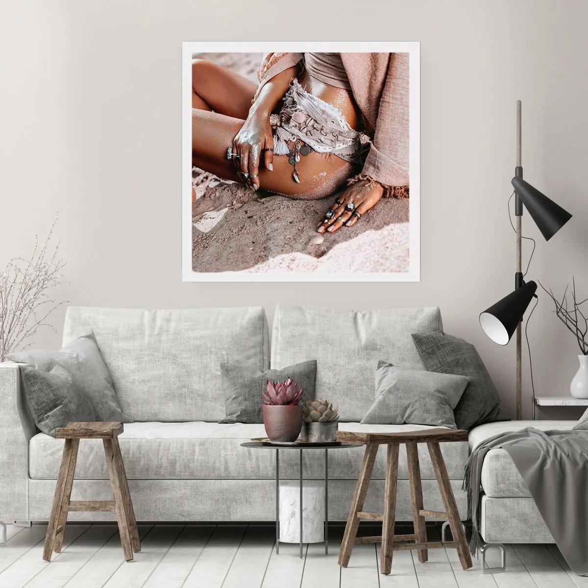 Poster - Aruncată de valuri? - 40x40 cm