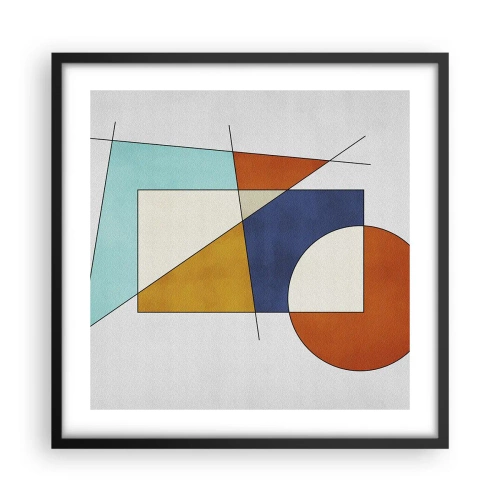 Poster în ramă neagră - Abstracție: distracție modernistă - 50x50 cm