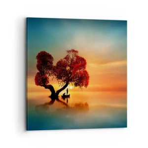 Tablou pe pânză - Lume îndepărtată și tăcută - 70x70 cm