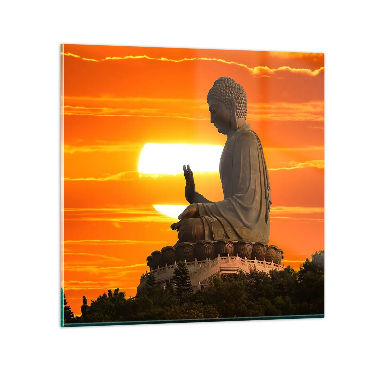 Tablou pe sticlă - Fără frică de lume - 50x50 cm