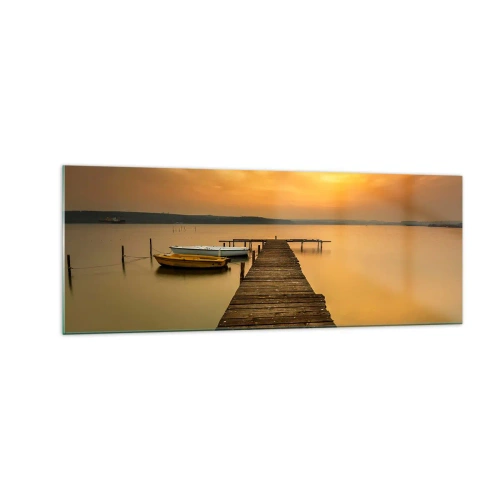Tablou pe sticlă - Îți voi deschide cerul de aur - 140x50 cm
