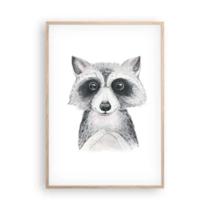 Poster în ramă de stejar deschis - Un moment pentru emoții - 70x100 cm