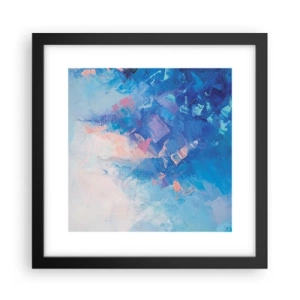 Poster în ramă neagră - Abstracție de iarnă - 30x30 cm