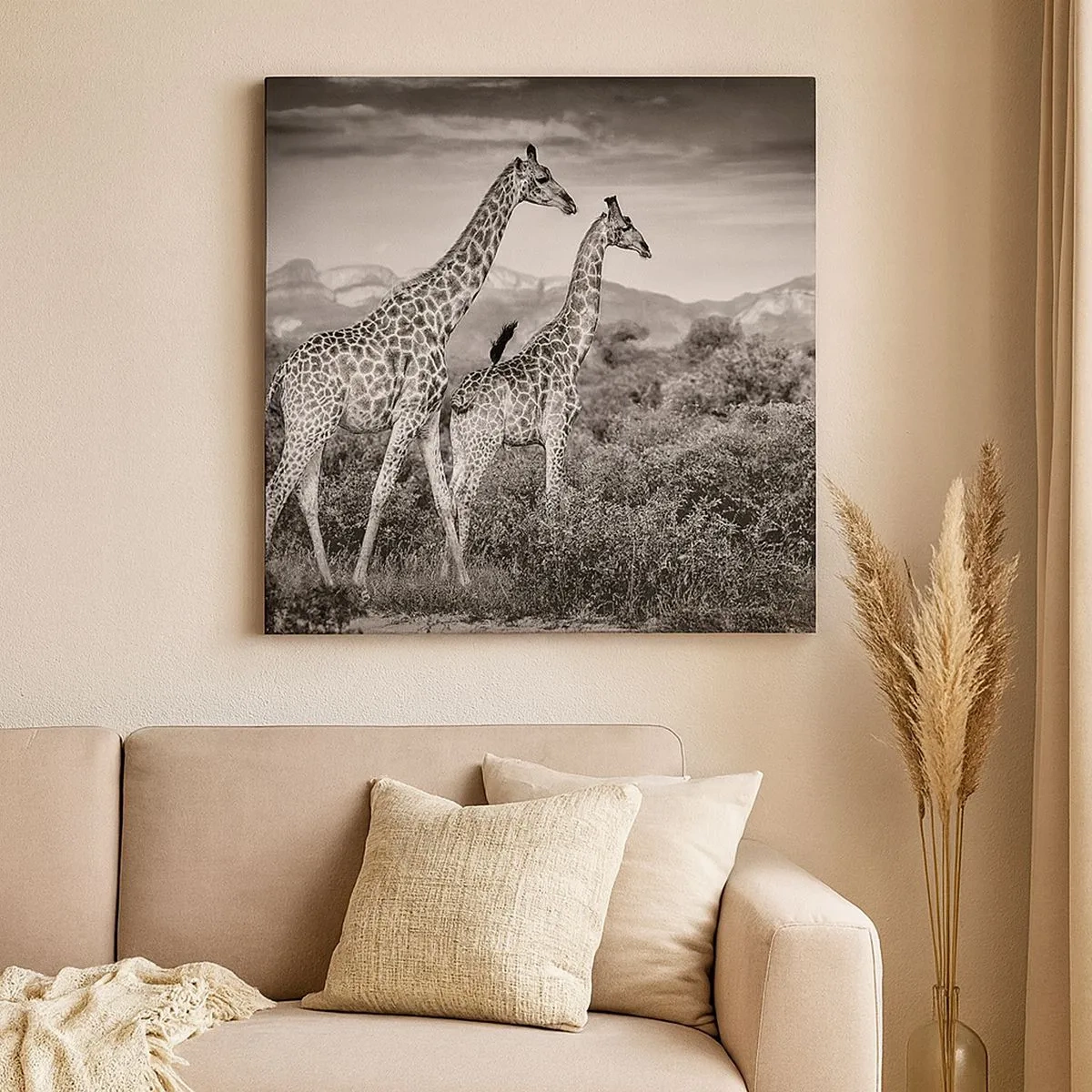 Tablou pe pânză - Clasele superioare din Africa - 30x30 cm