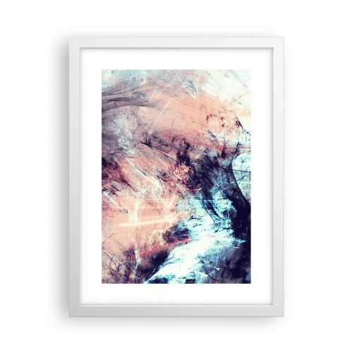 Poster în ramă albă - Simte vântul - 30x40 cm