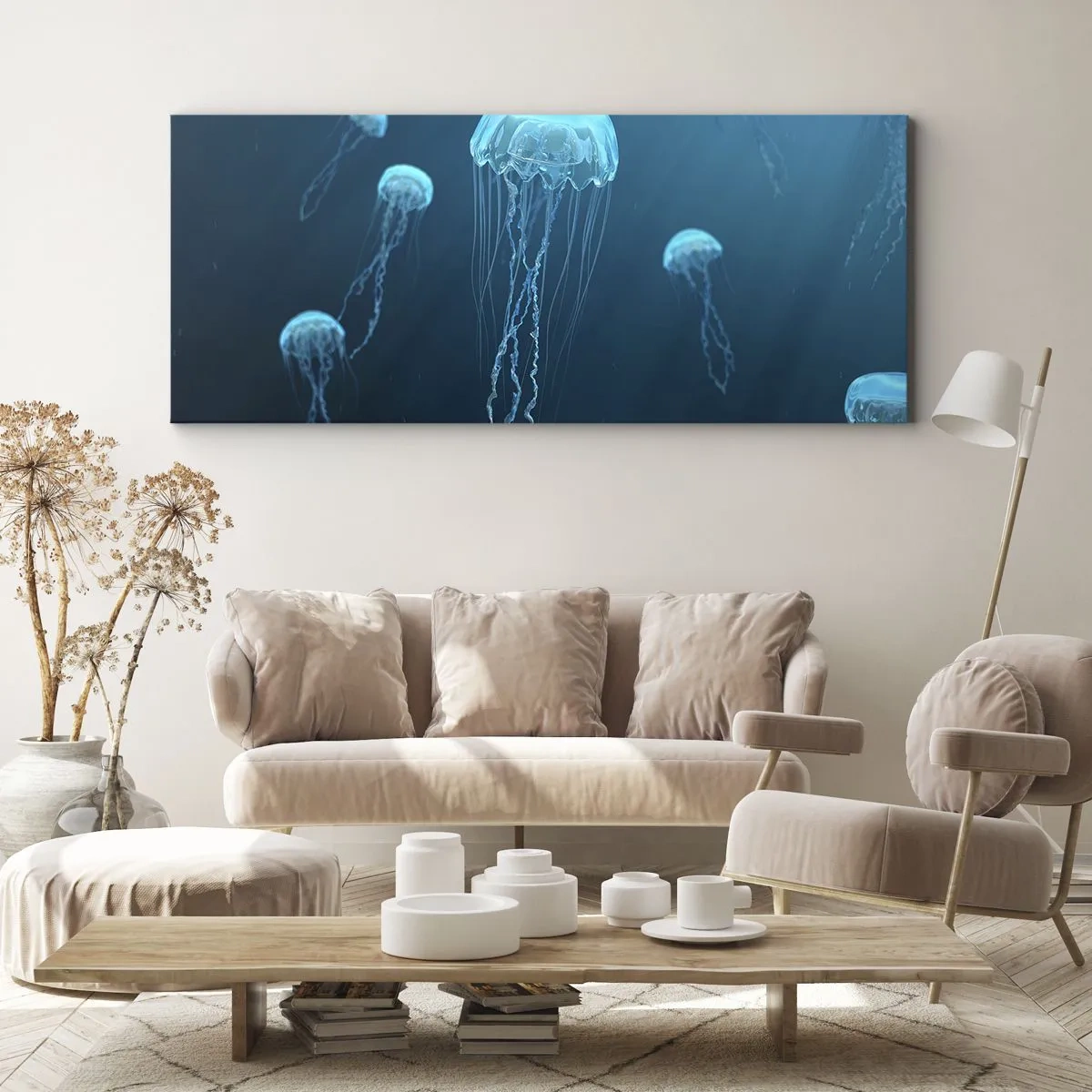 Tablou pe pânză - Dansul oceanic - 100x40 cm