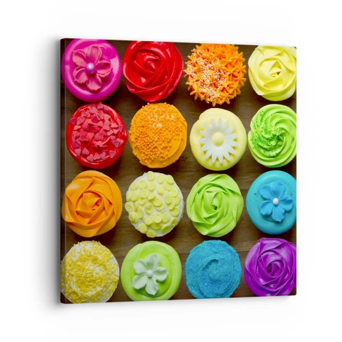 Tablou pe pânză - Fiecare diferită - toate delicioase - 30x30 cm