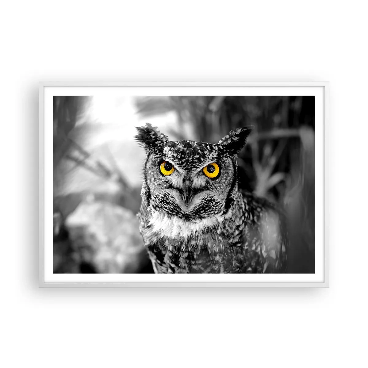 Poster în ramă albă - Nimic nu poate fi ascuns - 100x70 cm